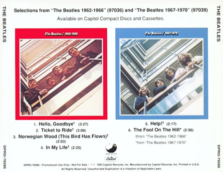 The Beatles: 1962-1970 (CD Promo)