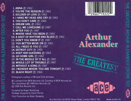 Arthur Alexander - The Greatest