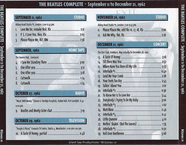 BC-620911.v1 - The Beatles Complete 04 - September 11 To December 21, 1962