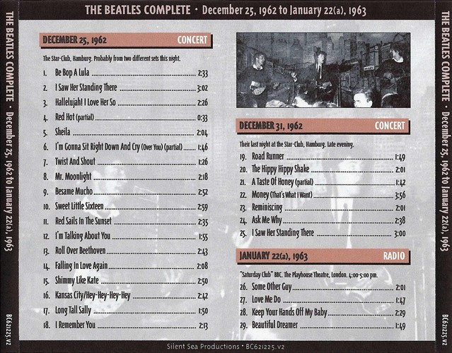 BC-621225.v2 - The Beatles Complete 05 - December 25, 1962 To January 22 (a), 1963
