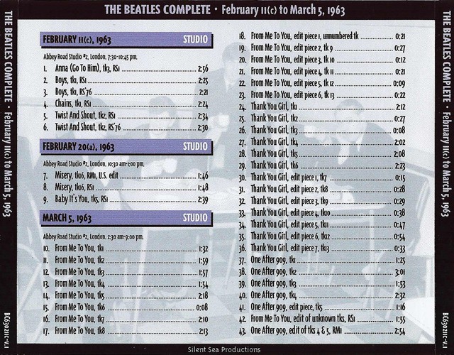 BC-630211c.v1 - The Beatles Complete 07 - February 11 (c) To March 5, 1963