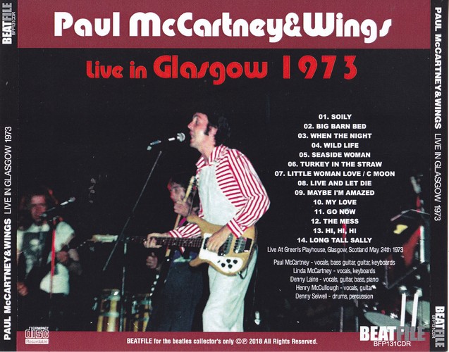 BFP-131CDR - Live In Glasgow 1973