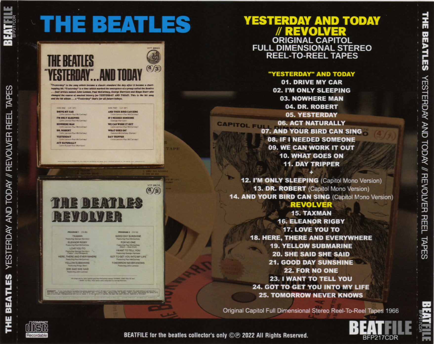 BFP-217CDR - Yesterday And Today-Revolver Reels Tapes