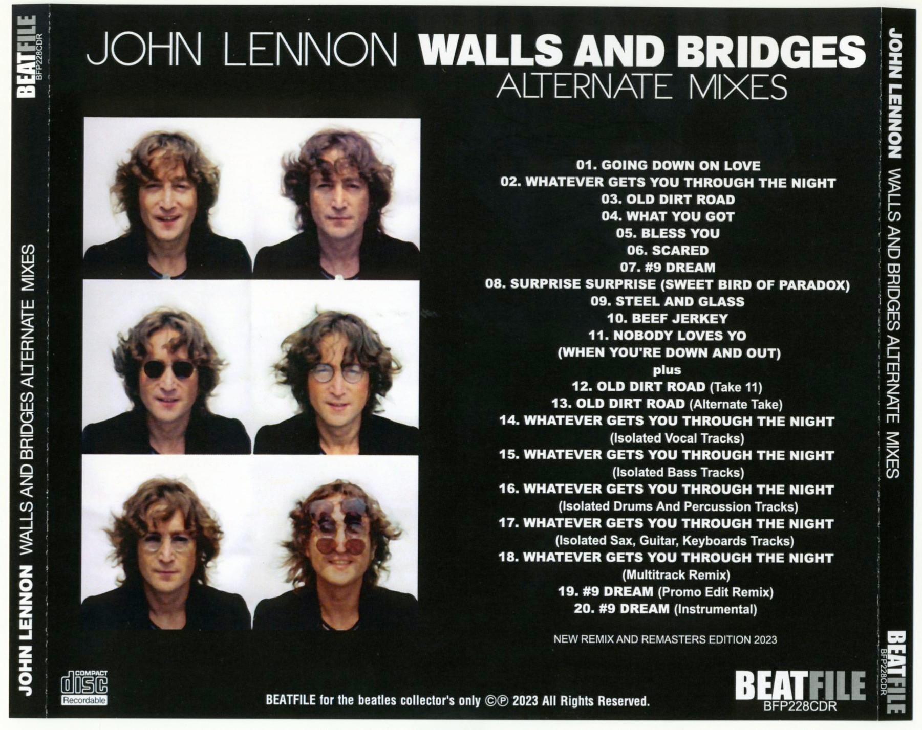 BFP-228CDR - Walls And Bridges Alternate Mixes
