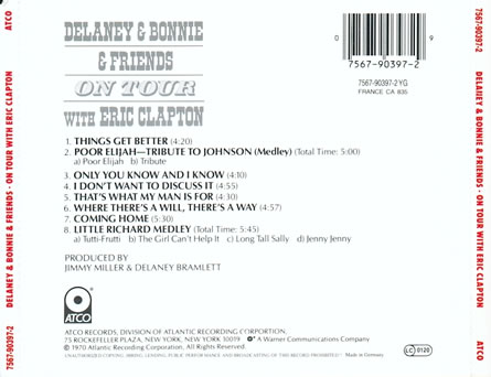 Delaney & Bonnie & Friends: On Tour With Eric Clapton