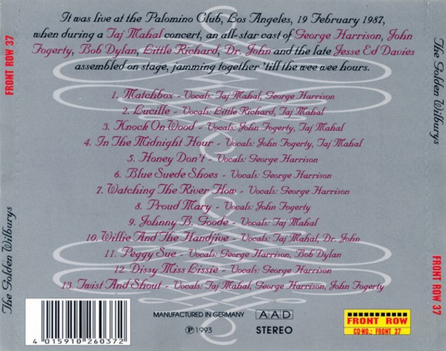 FRONT-37 - The Golden Wilburys