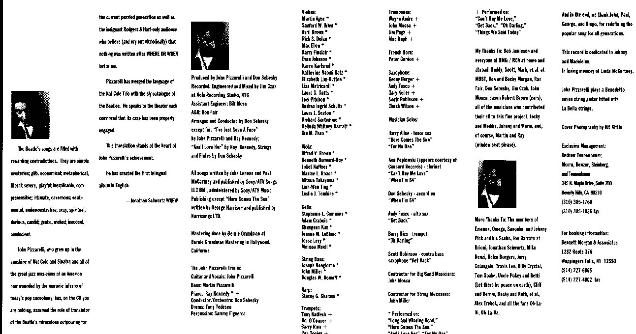 John Pizzarelli - Meets The Beatles