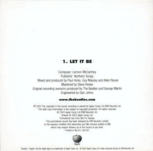 Let It Be... Naked (CD Promo) (2003)