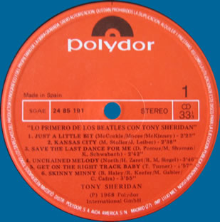Lo Primero de Los Beatles con Tony Sheridan