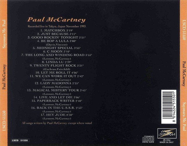 LSCD-51550 - Sayonara Mr.Paul