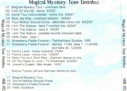 Magical Mystery Tour Outtakes
