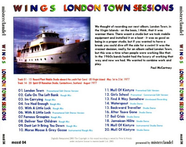 MCCD-004 - London Town Sessions
