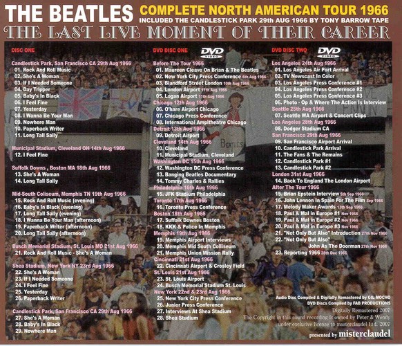 MCCD-074 - Complete North American Tour 1966