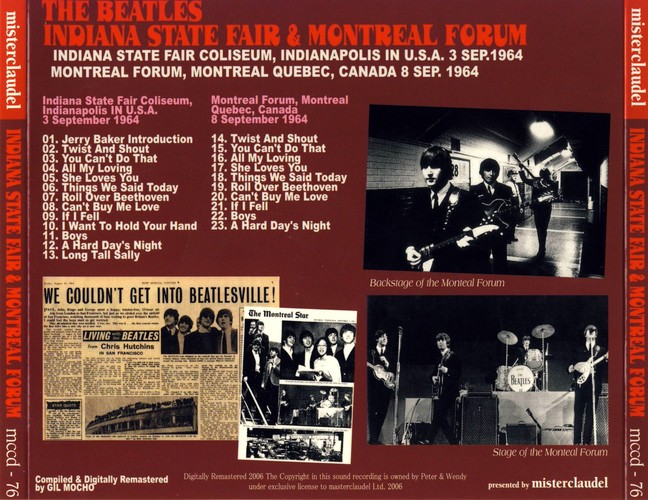 MCCD-076 - Indiana State Fair & Montreal Forum