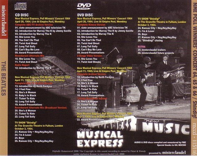 MCCD-115-116 - NME Poll Winners' Concert