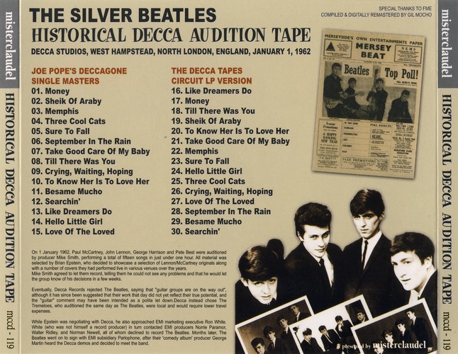 MCCD-119 - Historical Decca Audition Tape
