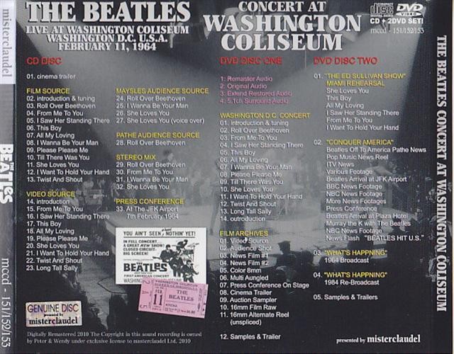 MCCD-151-152-153 - The Beatles Concert At Washington Coliseum