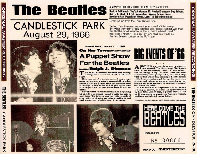 MDCD-007 - Big Events Of '66. Candlestick Park