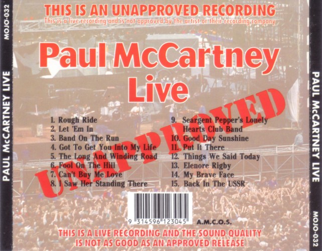 MOJO-032 - Live Unapproved
