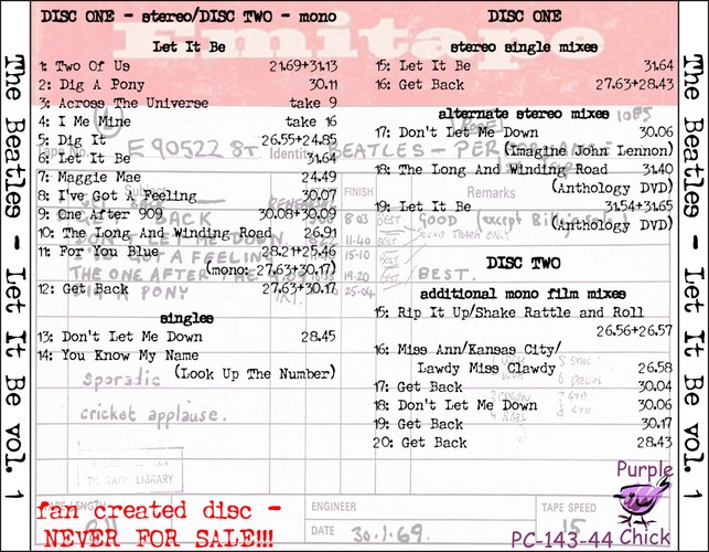PC-143 - Let It Be Deluxe Vol.1 (Disc 1)