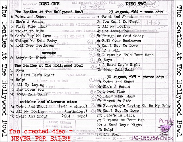 PC-155 - The Beatles At The Hollywood Bowl Deluxe (Disc 1)