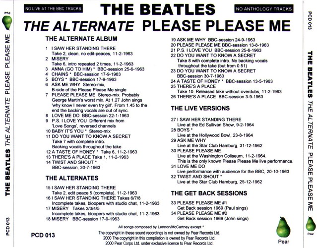 PCD-013 - The Alternate Please Please Me