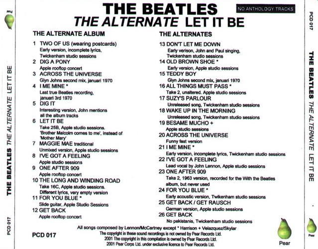 PCD-017 - The Alternate Let It Be