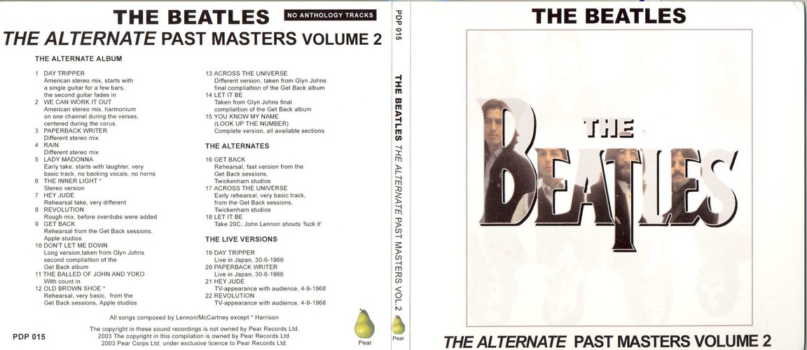 PDP-015 - The Alternate Past Masters, Vol.2