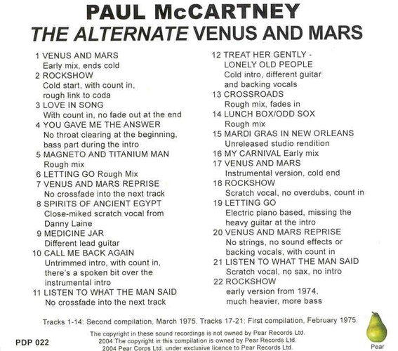 PDP-022 - The Alternate Venus And Mars