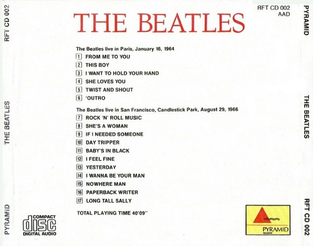 RTF-CD002 - Live In Paris 1964 And In San Francisco 1966