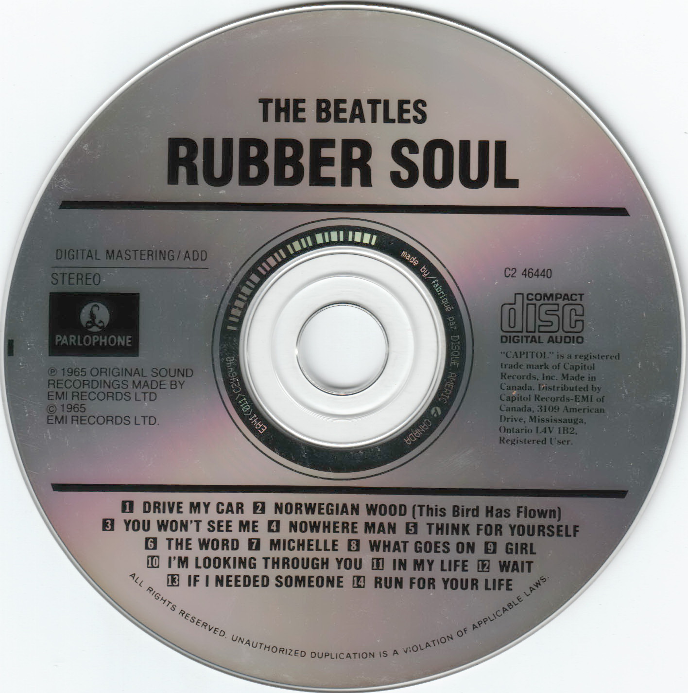 Rubber Soul (Original 1965 Stereo Mix) (1989)
