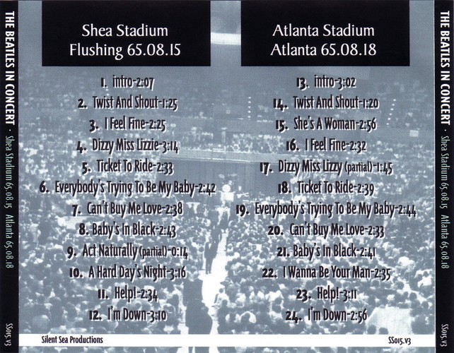 SS-015 - In Concert. Shea Stadium 65.08.15 - Atlanta 65.08.18
