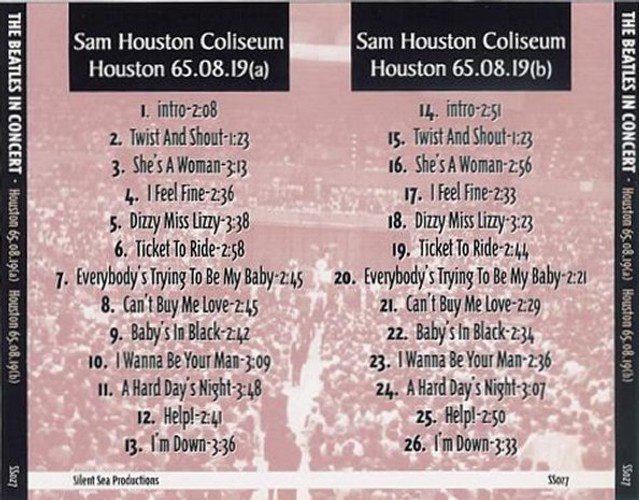 SS-027 - In Concert. Houston 65.08.19 (a) - Houston 65.08.19 (b)