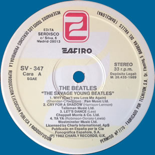 The Savage Young Beatles (Zafiro)