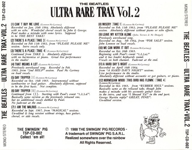 TSP CD-002 - Ultra Rare Trax, Vol.2