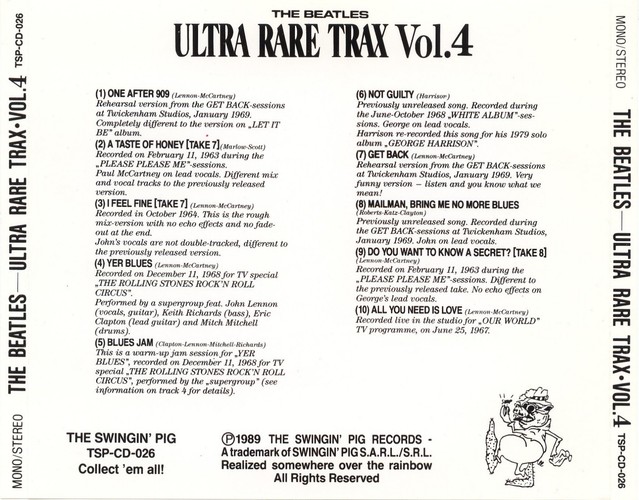 TSP CD-026 - Ultra Rare Trax, Vol.4