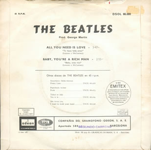 All You Need Is Love / Baby, You're a Rich Man (1)