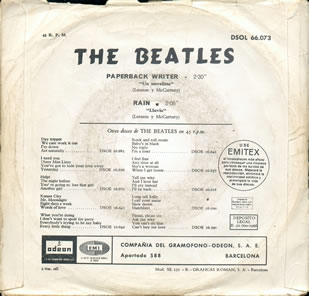 Paperback Writer / Rain