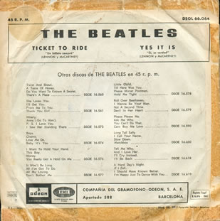 Ticket to Ride / Yes It Is