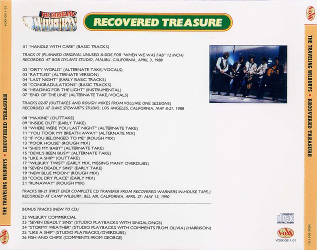 VOXX-0011 - Recovered Treasure (Traveling Wilburys)