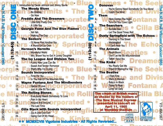 VT-166-167 - NME Poll Winner's Concert 1965