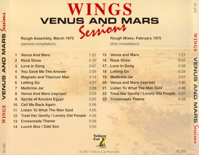 YC-070 - Venus And Mars Sessions