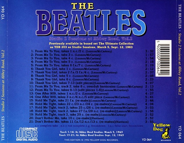 YD-064 - Studio 2 Sessions At Abbey Road, Vol.2