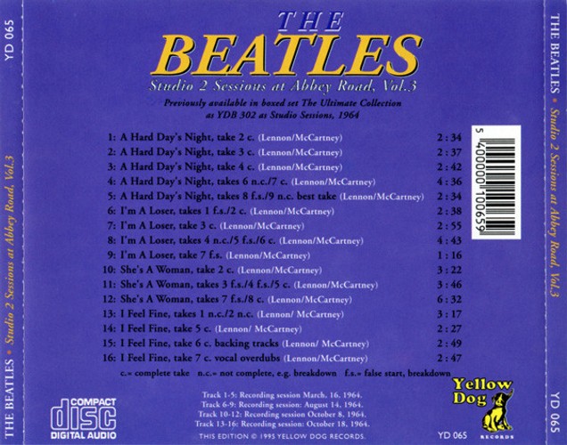 YD-065 - Studio 2 Sessions At Abbey Road, Vol.3