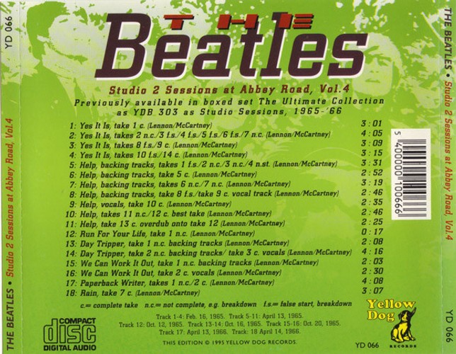 YD-066 - Studio 2 Sessions At Abbey Road, Vol.4