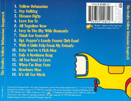 Yellow Submarine Songtrack